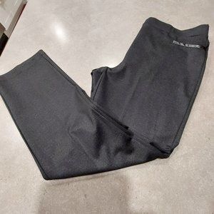 TRISISTO Femme Women's Pull On Stretch Straight Leg Pant w/Faux Leather Trim 14